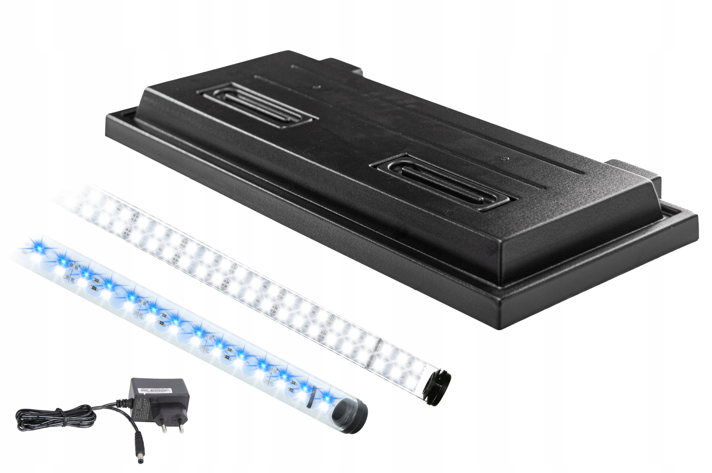 Levně Kryt pro akvárium 120x40 černý Led osvětlení Bílé 8520 Modré