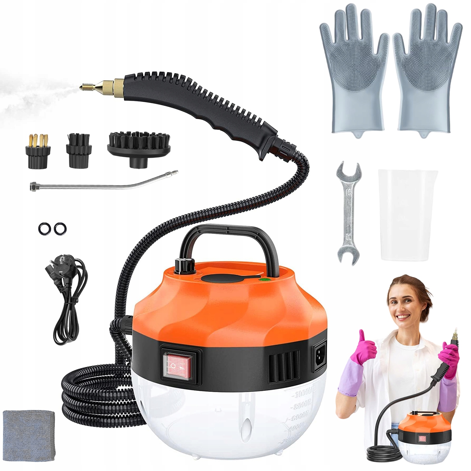 Parní Čistič, Parní Čistič, Zařízení Na Čištění Oken, Skla, Čalounění, Sada