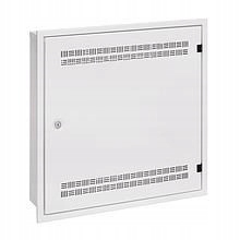 Solarix rozvaděč LC-18 do zdi s lištami 2U, 4U a 11U, 550x550 bílá…