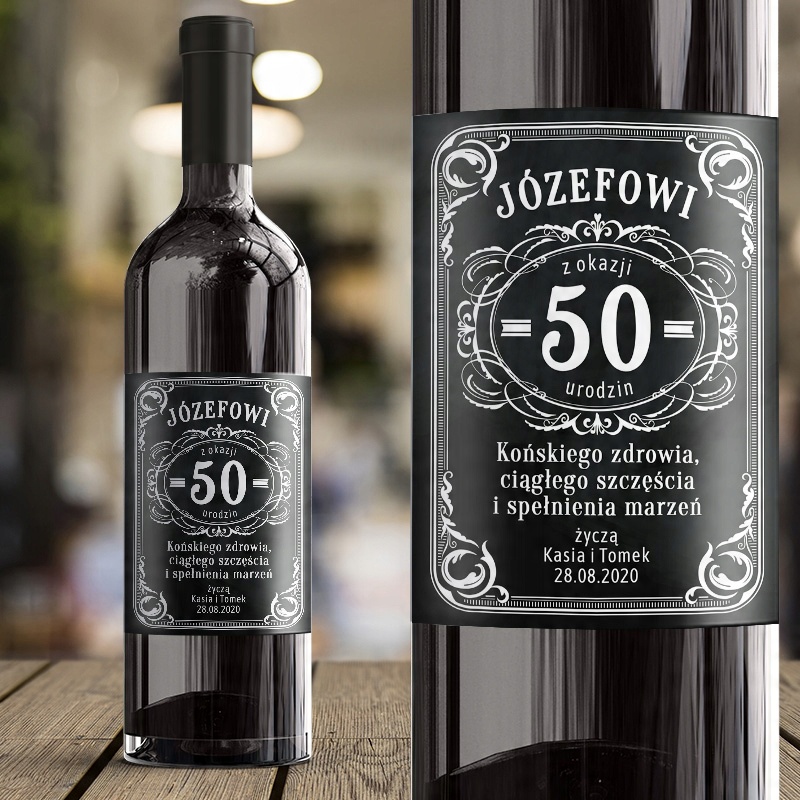 

Etykieta na Wino na Urodziny dla niego