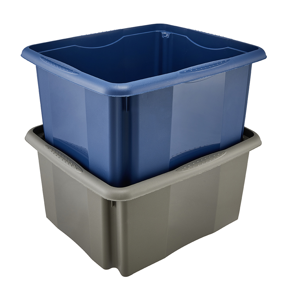 POJEMNIK 24L SKRZYNIA OBROTOWA skrzynka pudełko Kolor odcienie niebieskiego