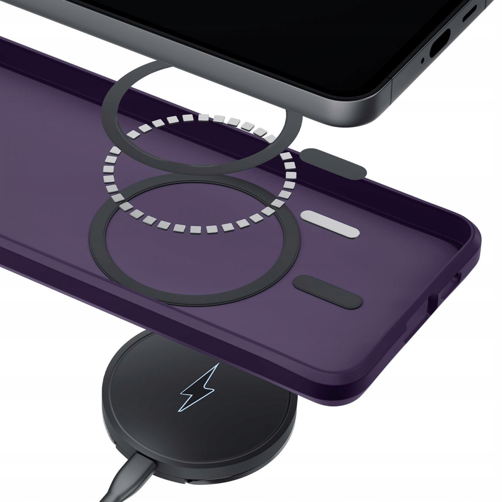 Samsung Galaxy S25 3MK Smoke Magcase Purple