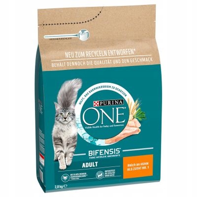 Purina One Adult suché krmivo s kuřecím masem 2,8 kg