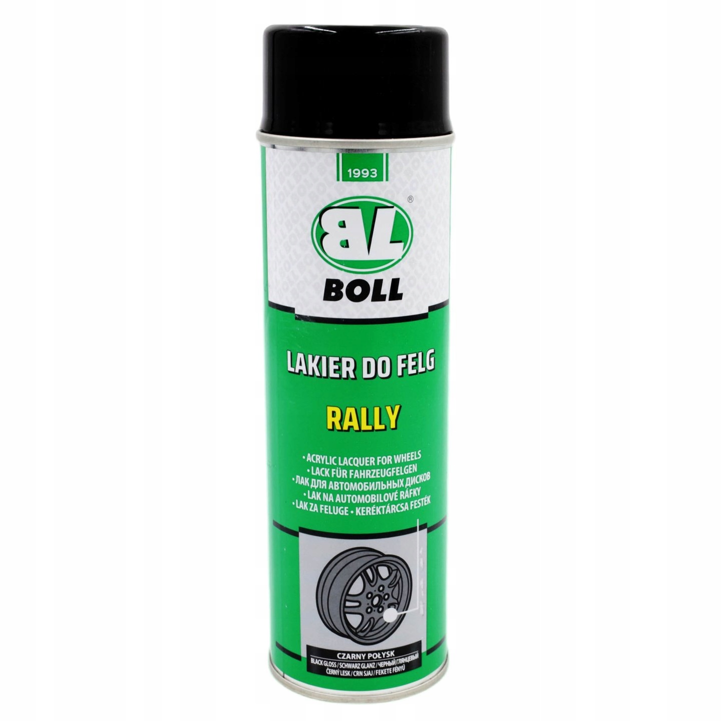 

Lakier do Felg Rally Czarny Połysk Boll 500ml