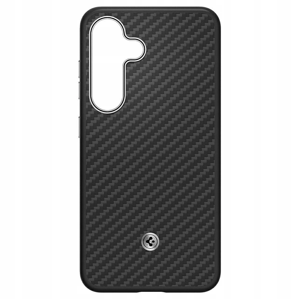 Puzdro Samsung Spigen Enzo Aramid Magnet pre Galaxy S25 čierno-strieborné