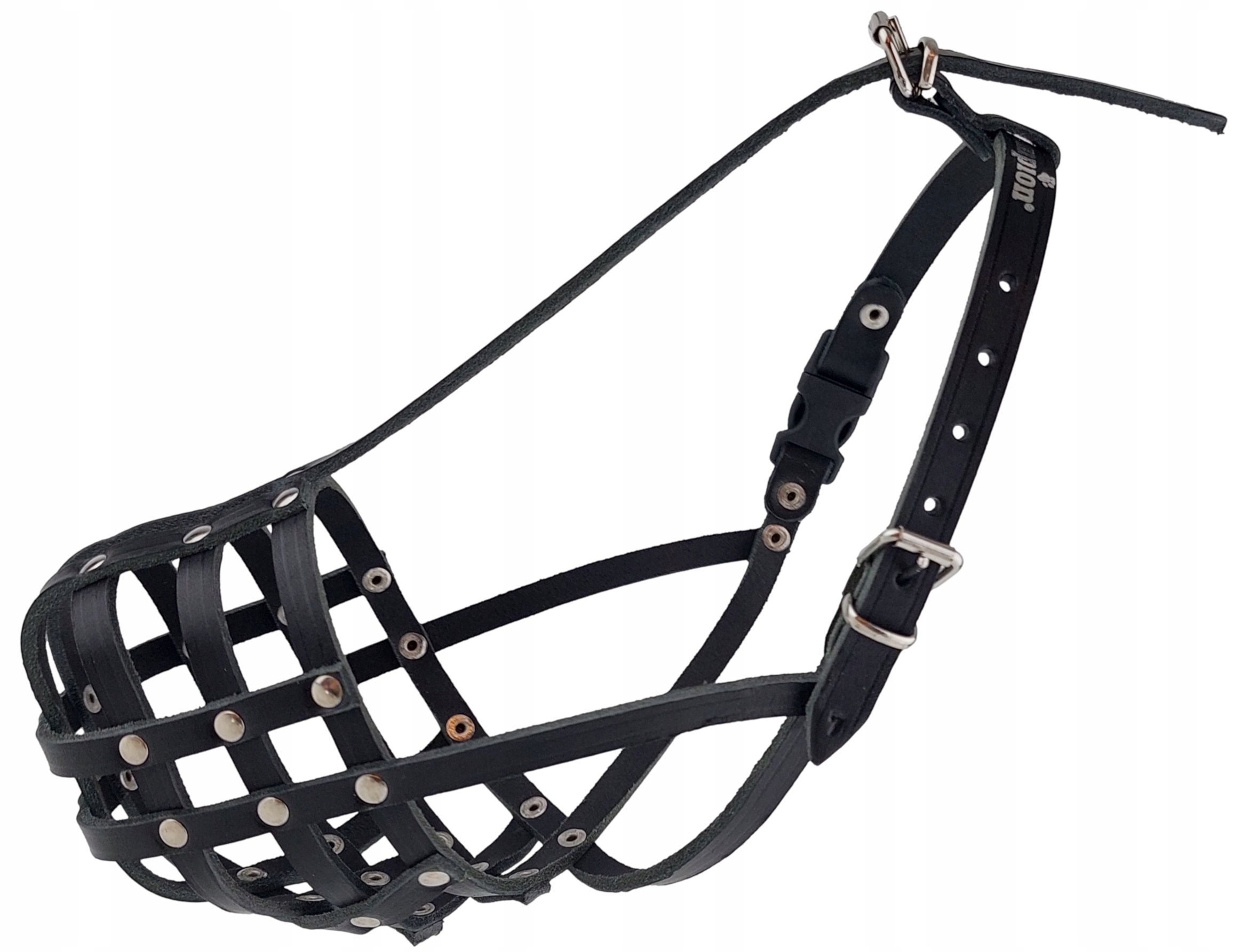 Levně Kožený náhubek pro psa Champion Husky SK7 29/8,5 cm