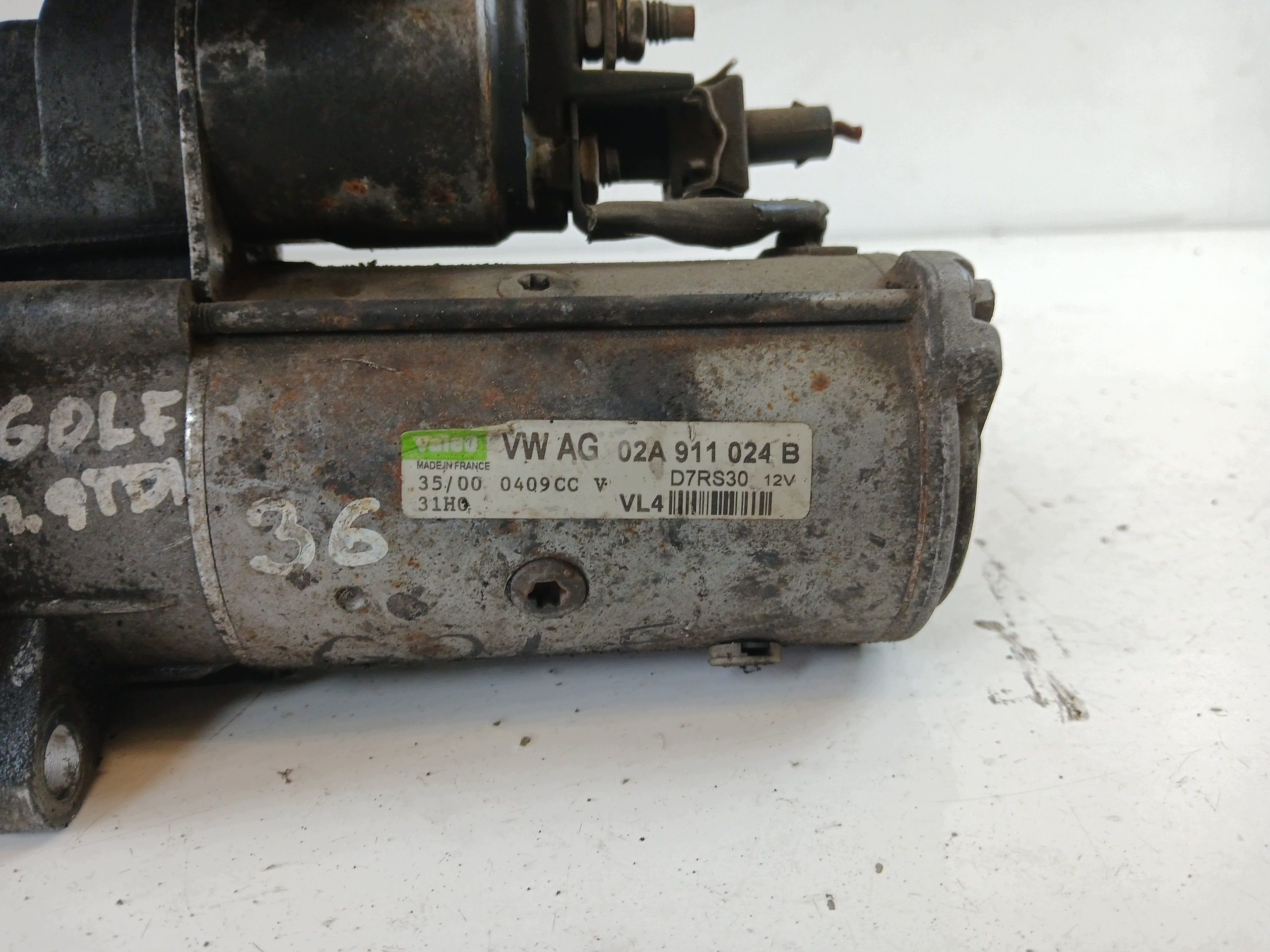 VW GOLF IV AUDI A3 8L 1.9 TDI starter 02A911024B