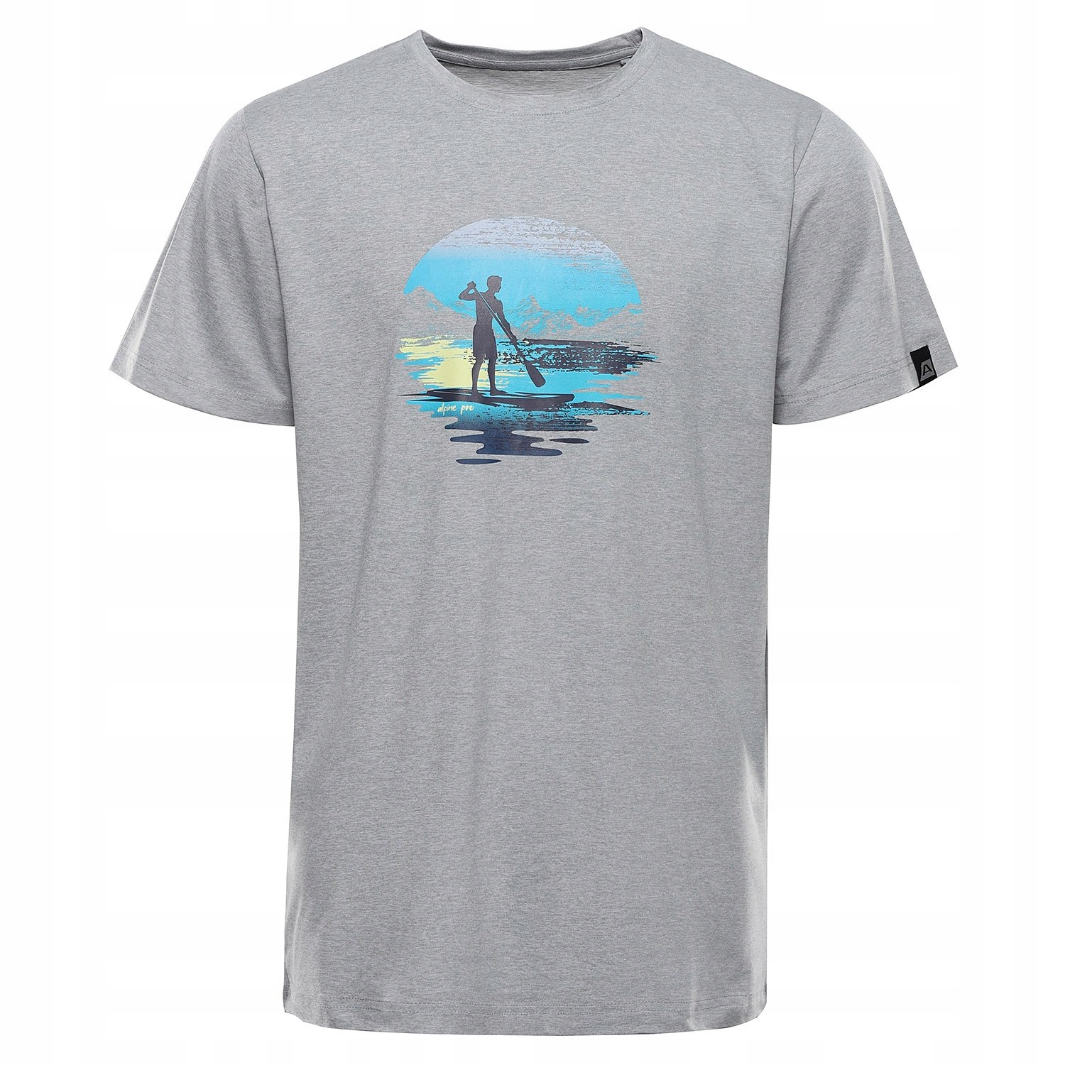 Koszulka męska szybkoschnąca Alpine Pro Goraf 2 k.szary r.M