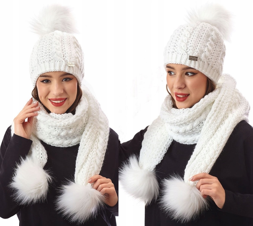 Dámský komplet čepice a zimní šály