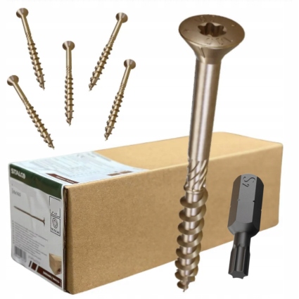 Wkręty hartowane więźba dachowa do drewna stożkowe ciesielskie 8x280 50szt