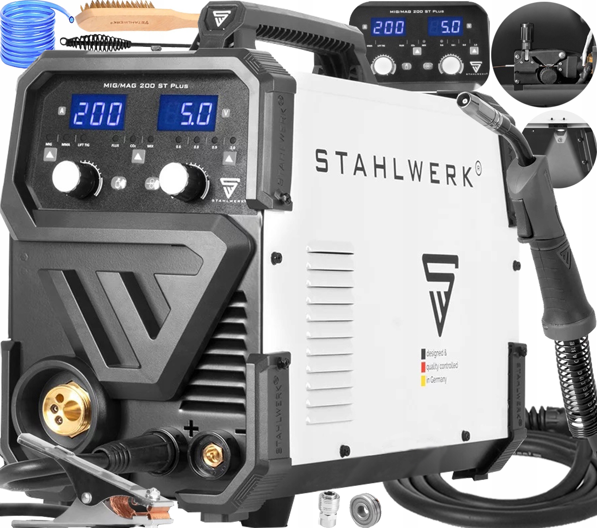 Invertorová Svářečka Migomat Stahlwerk Mig Mag 200 St Plus 200A Tig Mma