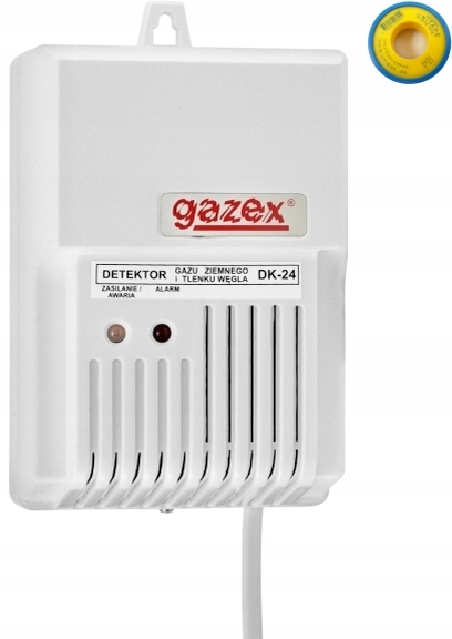 

Gazex detektor domowy CO/gaz ziemny DK-24 +teflon