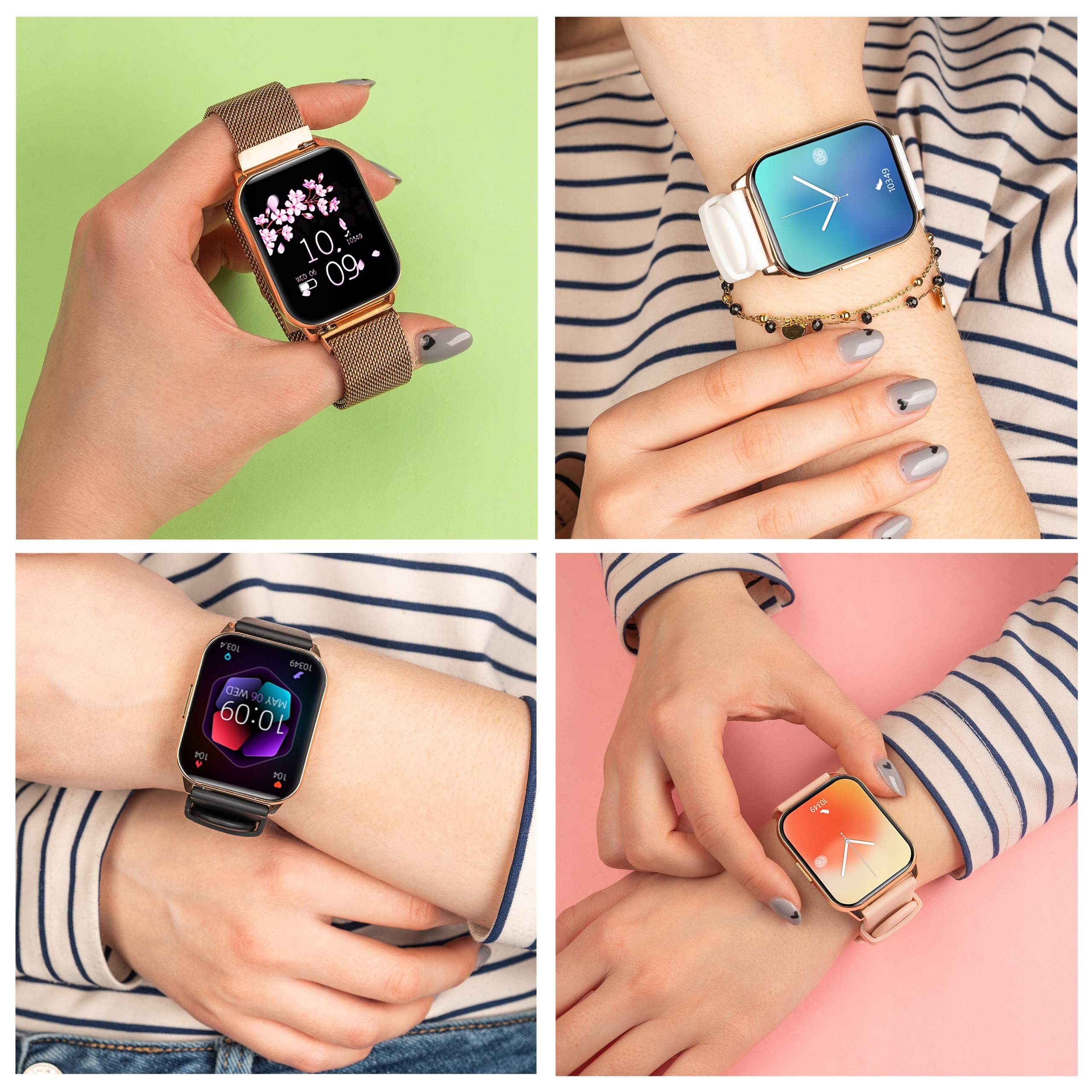 SMARTWATCH ZEGAREK DAMSKI POLSKIE MENU ROZMOWY CIŚNIENIE PULS SPORT ZDROWIE Marka Inna