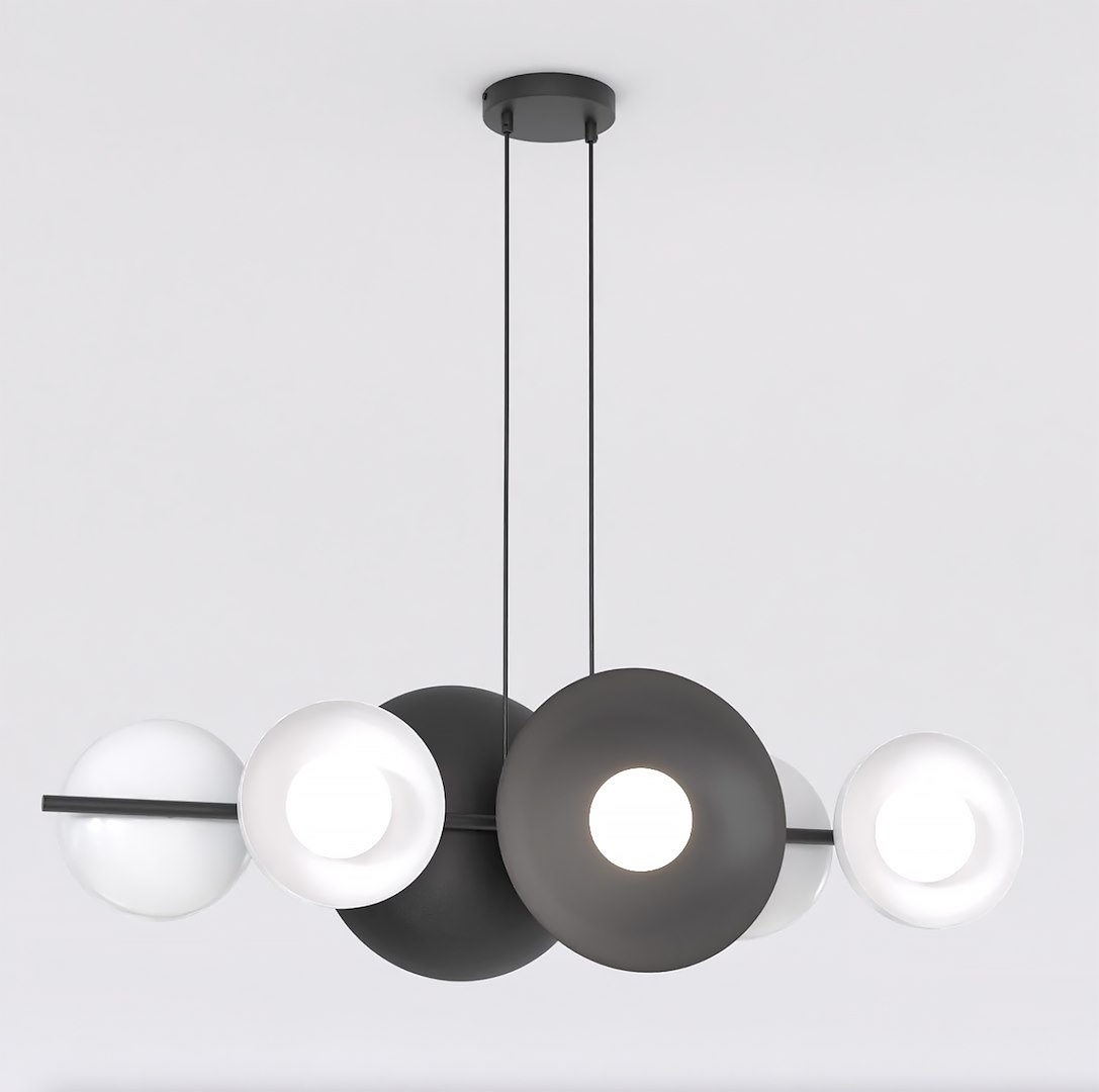 Emibig Volum 6 Bl White Závěsná/stropní lampa černá, bílá G9 8W Max Led