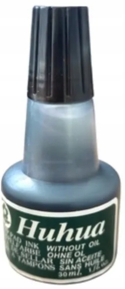 Tusz do stempli pieczątek 30 ml Czarny