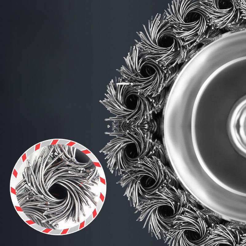 SZCZOTKA DRUCIANA DOCZOŁOWA SPLATANA DO SZLIFIERKI KĄTOWEJ M14 75mm Marka inny