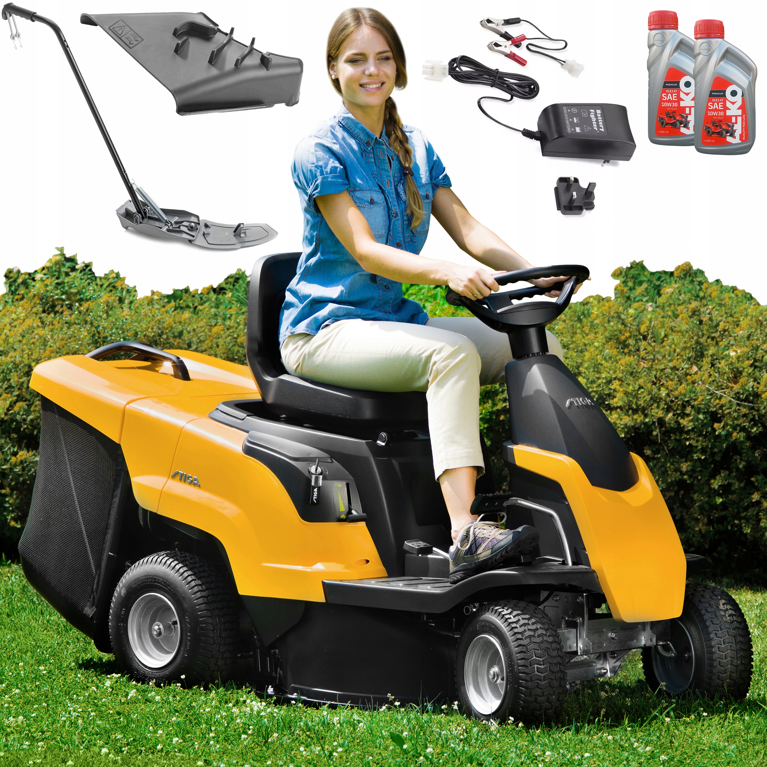 Traktor Kosiarka Rider STIGA Combi 166 Hydrostat Kosz 150L Mulczujący 66 cm