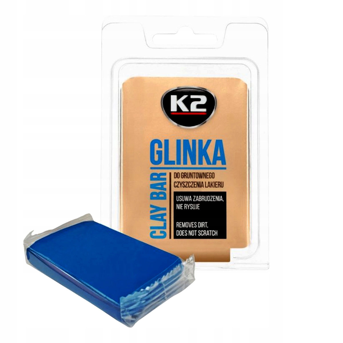 K2 GLINKA CLAY BAR DO CZYSZCZENIA LAKIERU 60G