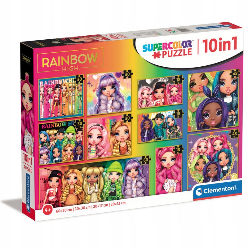 

Puzzle 10w1. Rainbow High. Clementoni