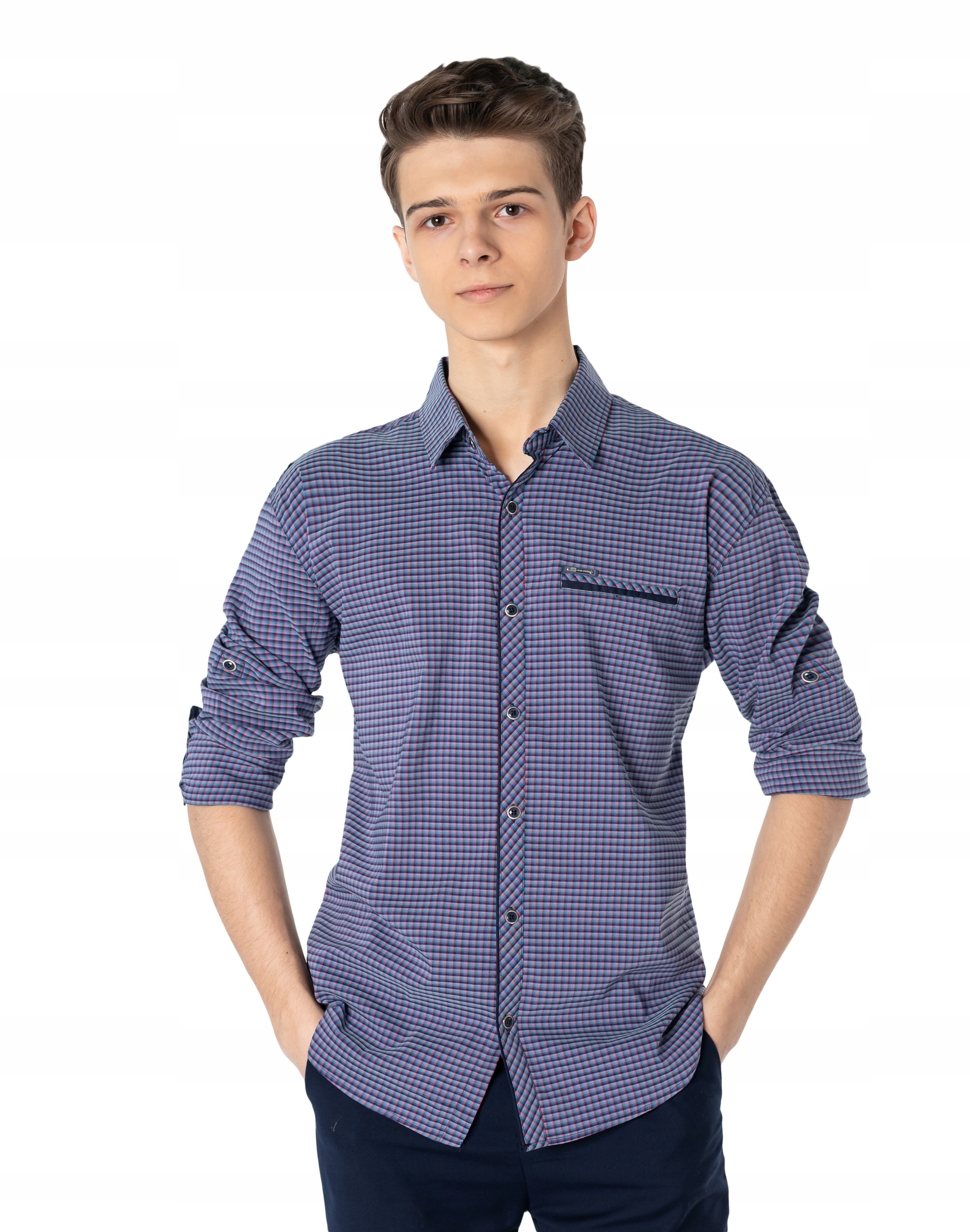 

Koszula Męska Bawełniana Długi Rękaw 7711-2 r XL