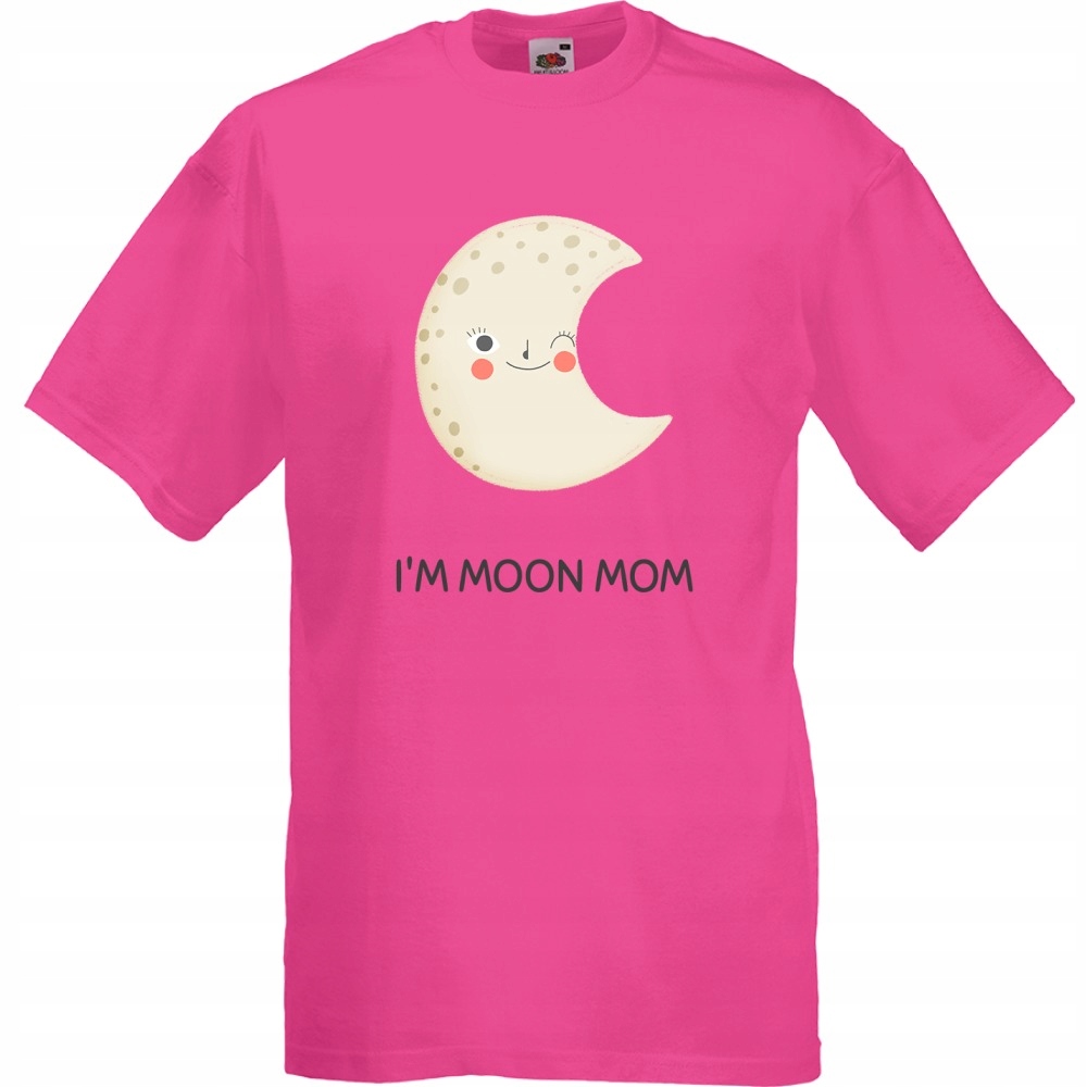 

Koszulka im moon mom zabawna XL fuksja