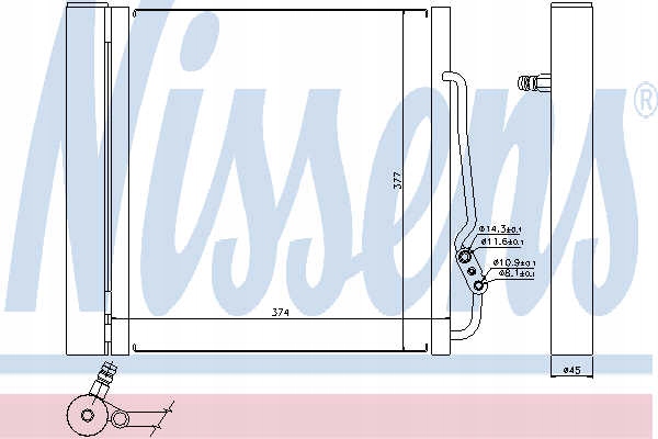 ниссенс 94543 конденсатор, радиатор кондиционера