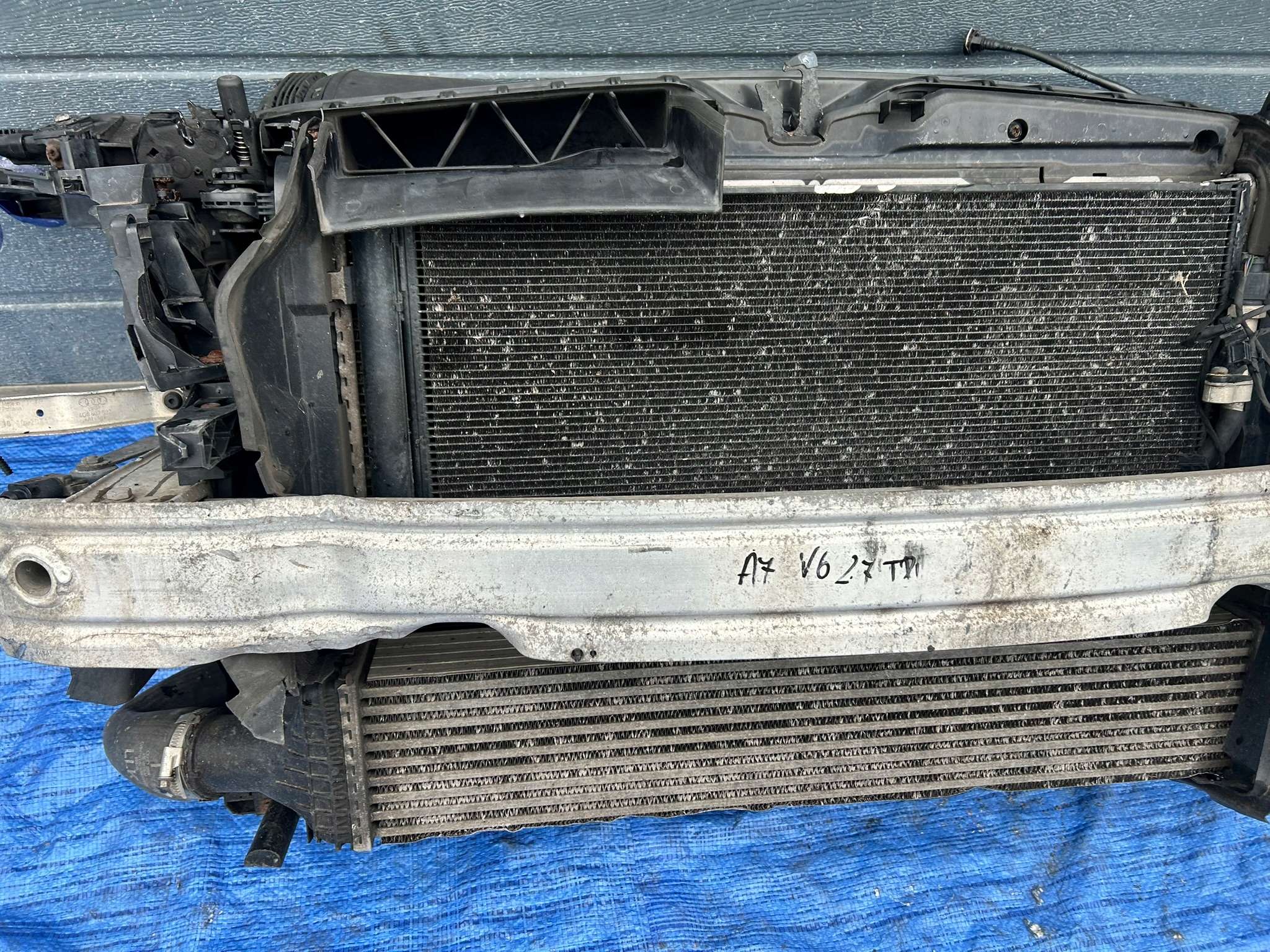 support panel for radiators radiator AUDI A7 4G 3.0 TDI
