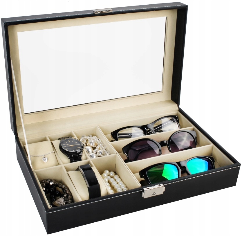 

Szkatułka Pudełko Etui Organizer Zegarki i Okulary