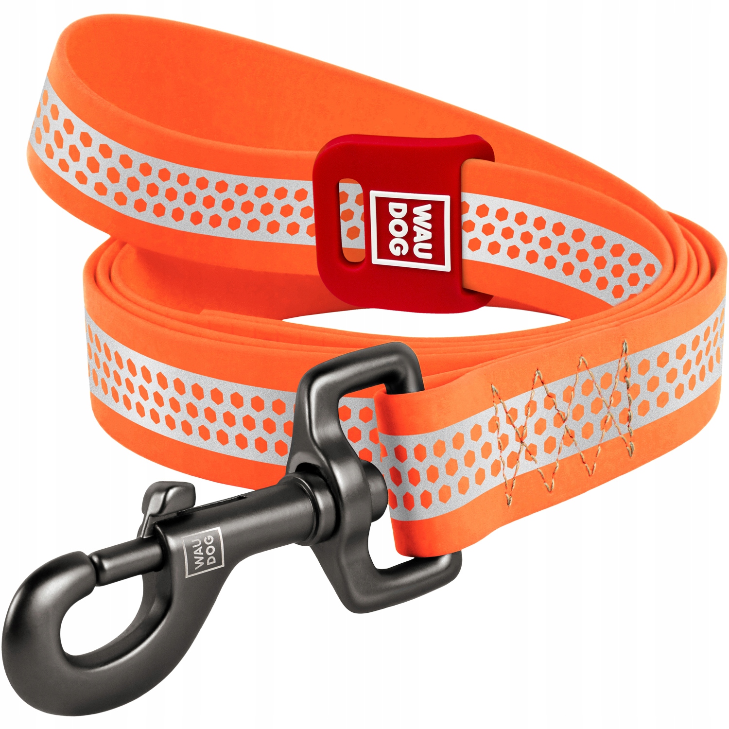 Levně Vodítka pro psa voděodolná, reflexní, oranžová, L-XXL, 25 mm, 305 cm