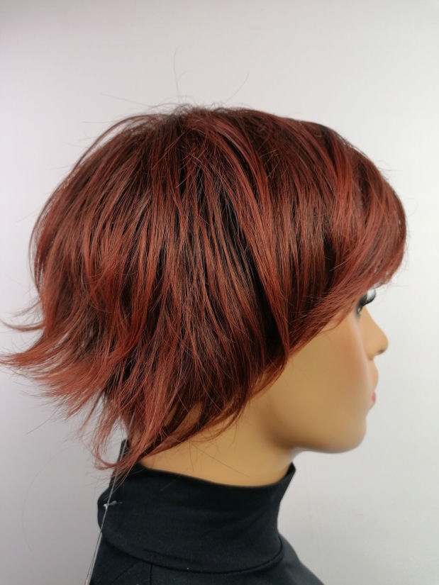 Paruka Taylor krátká intenzivní rudá stínovaná Nessaja wigs shop