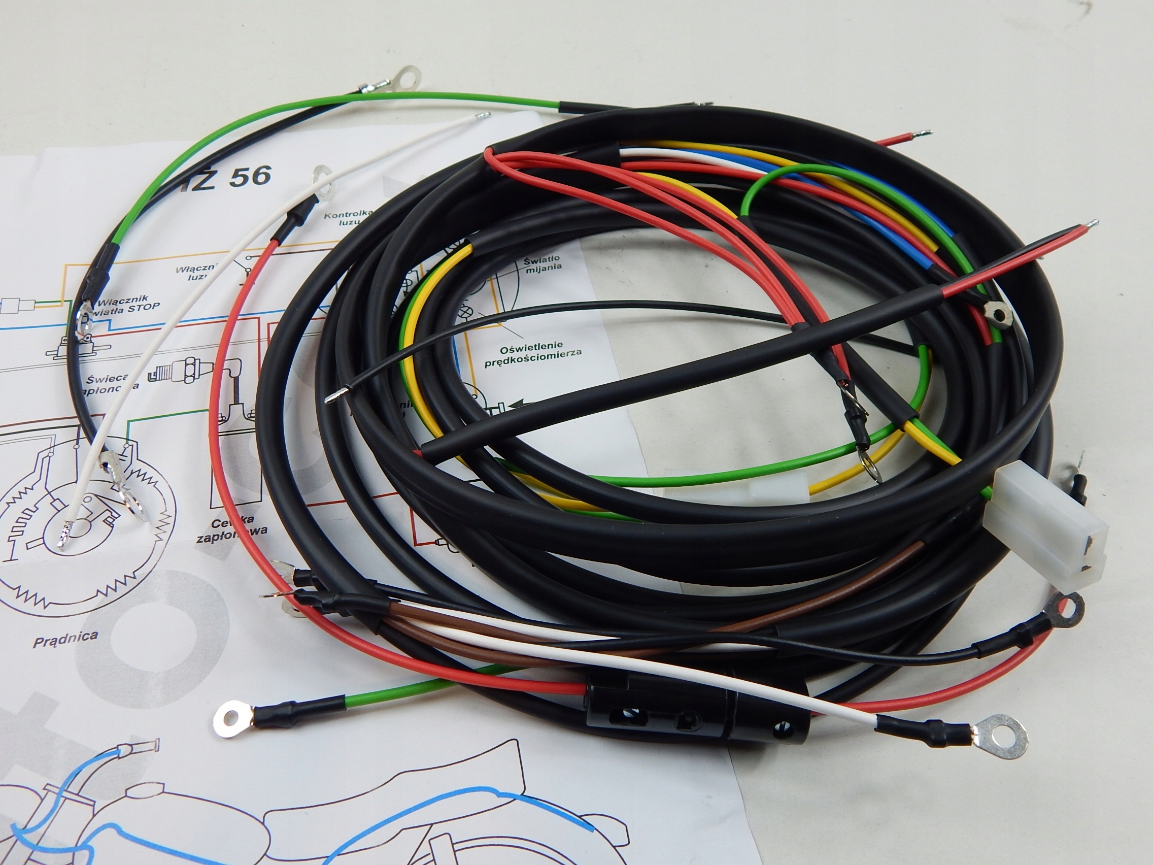 INSTALACJA MOTOCYKLA IŻ 56 + SCHEMAT Numer katalogowy części 123-7