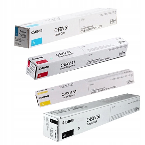Sada tonerů Canon C-EXV51 C-exv 51 Cmyk C5535i C5540i C5560i