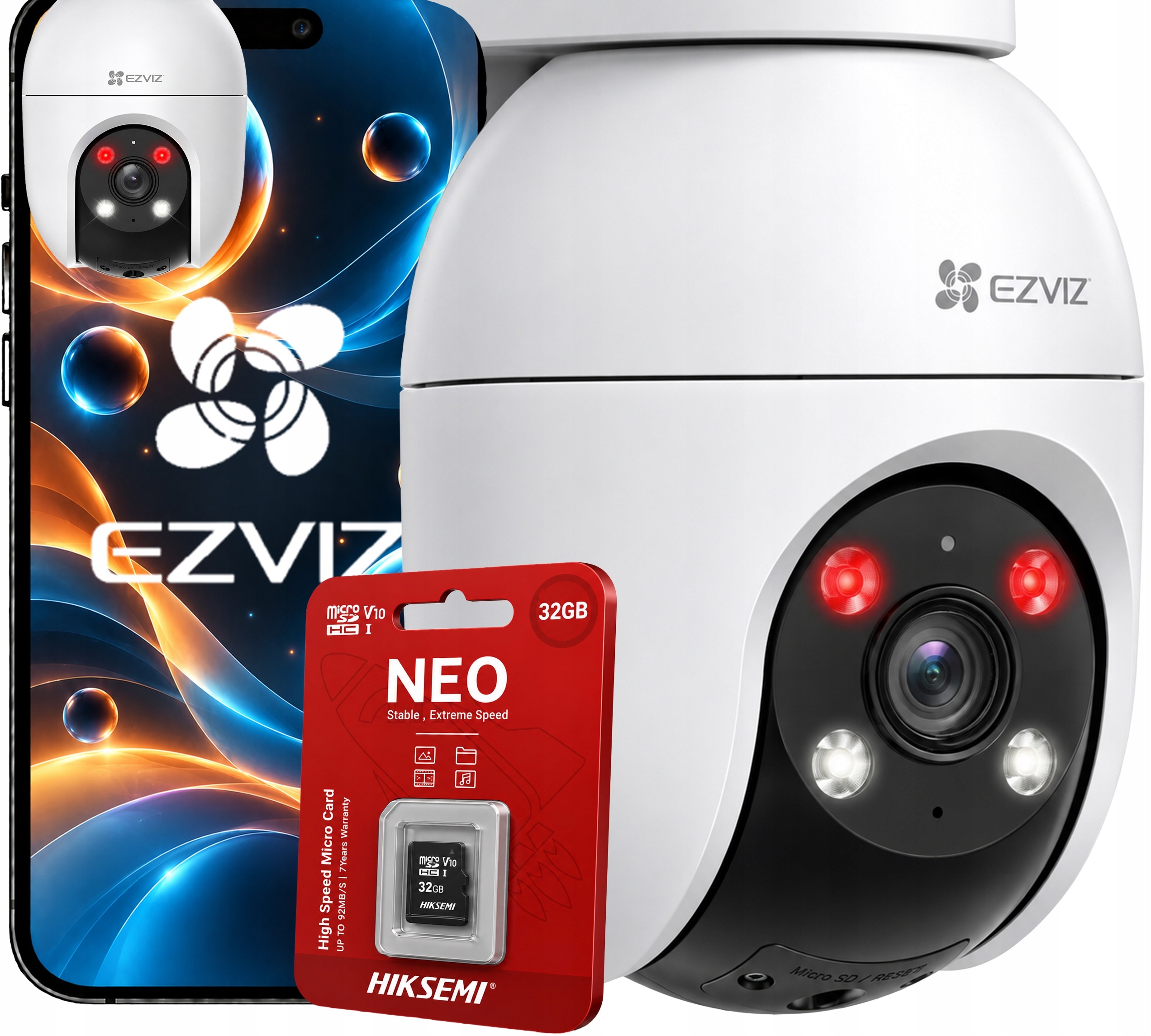 WiFi Ip kamera Ezviz C8c 4K 8Mpx Otočná venkovní 32GB karta MicroSD