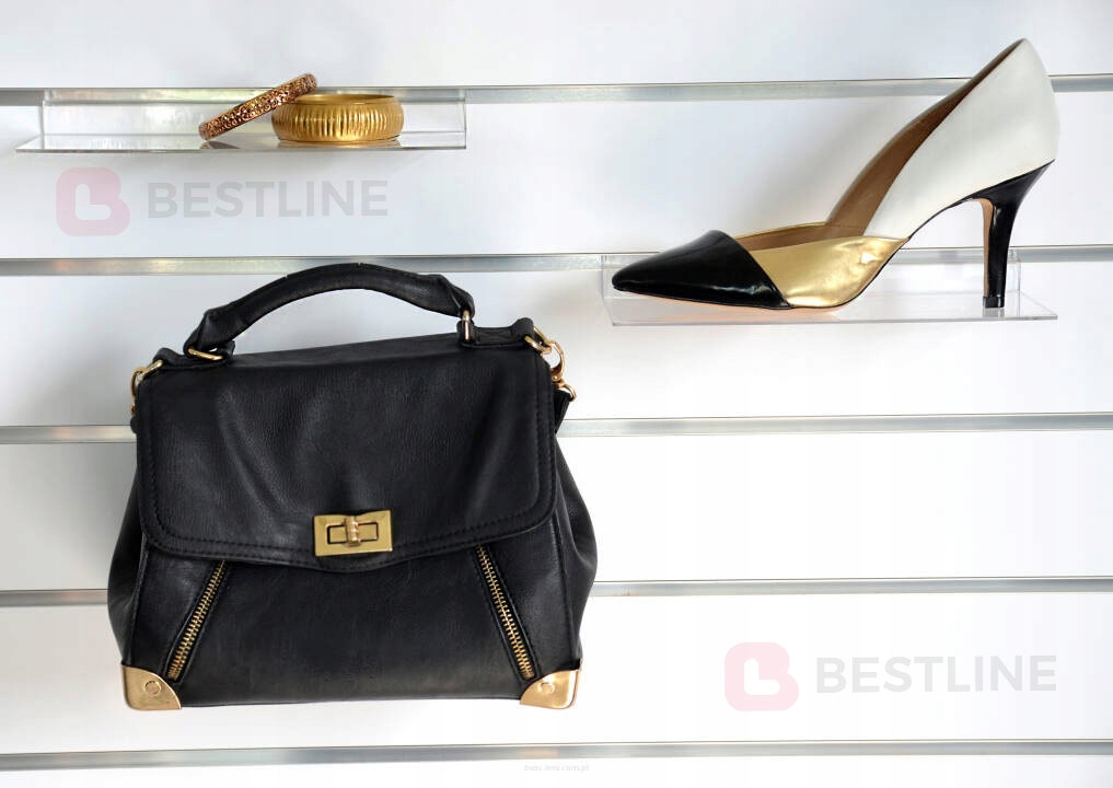 PANEL Slatwall Spacewall Best-Line 50x80cm 3 FREZY BIAŁY Głębokość 2 cm