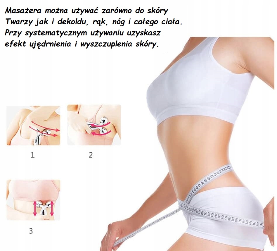Masażer do Twarzy i Ciała 3D ujędrniający lifting Rodzaje wibracji nie dotyczy