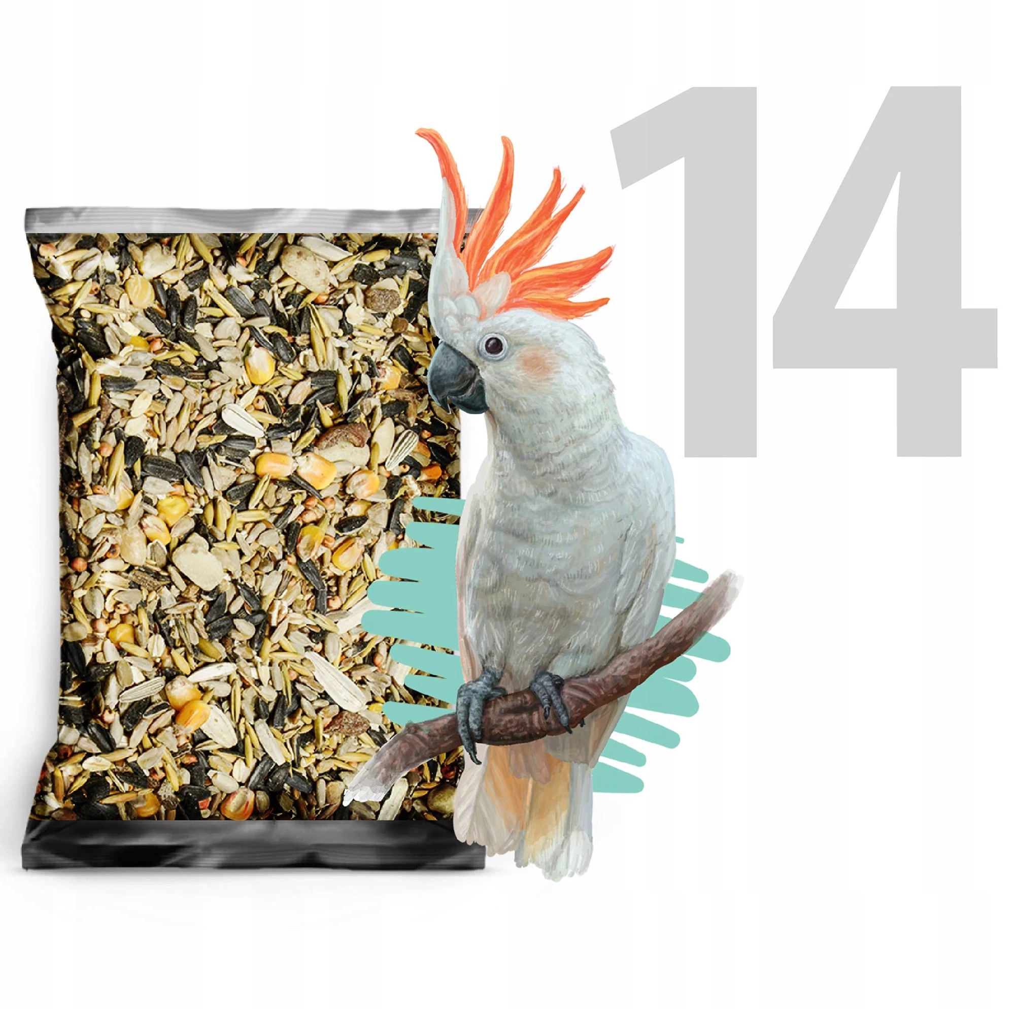 14kg Karma dla papug średnich papugi Nimfa Rozella pokarm STANDARD Kod producenta 101716