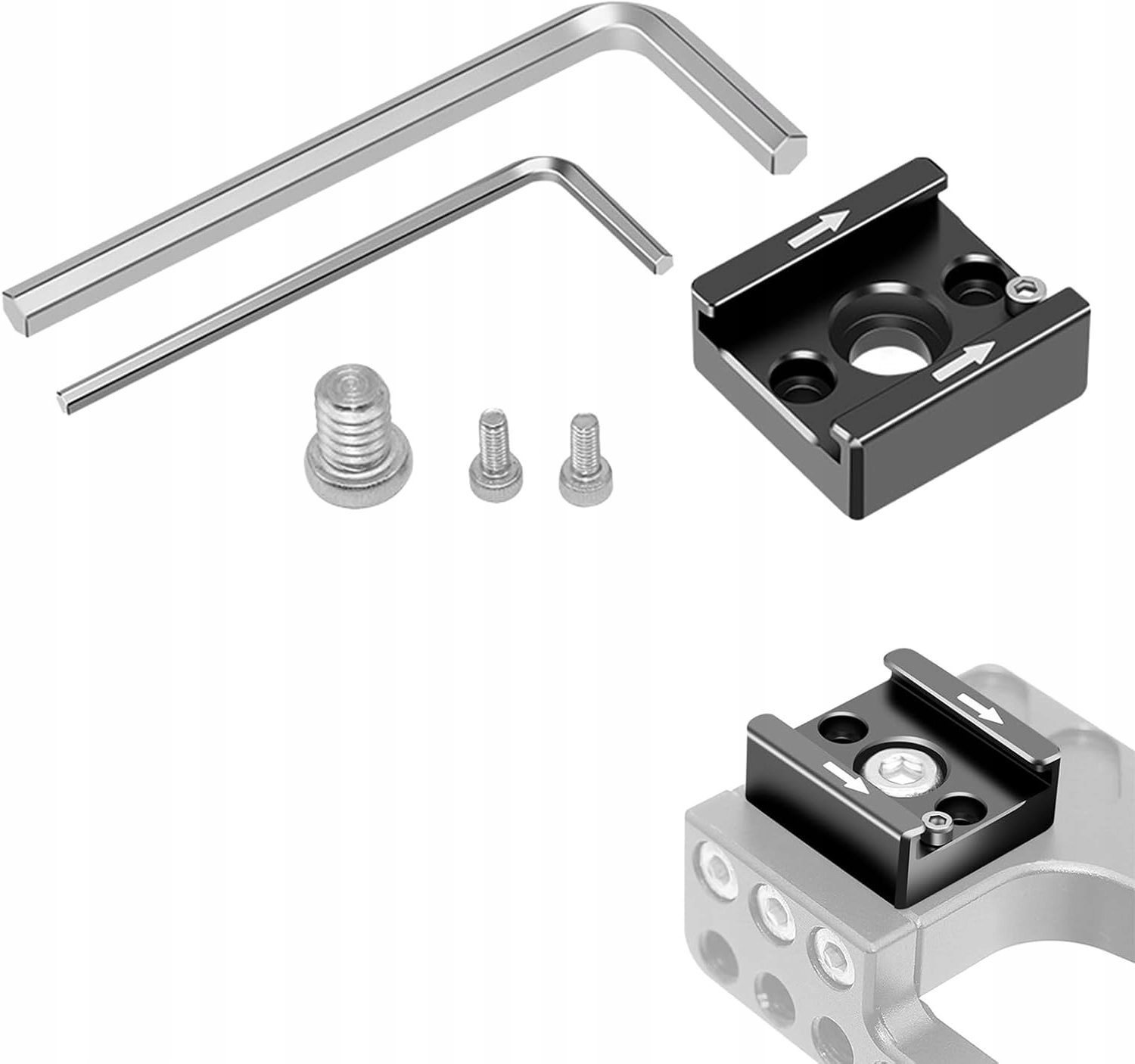 UCHWYT NA ZIMNY BUT DO LAMPY BŁYSKOWEJ MONITOR DSLR LED