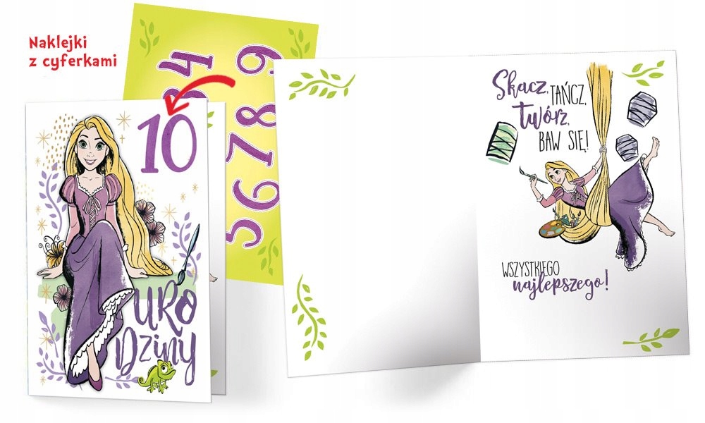 

Roszpunka Kartka urodzinowa dla dziewczynki DSK22