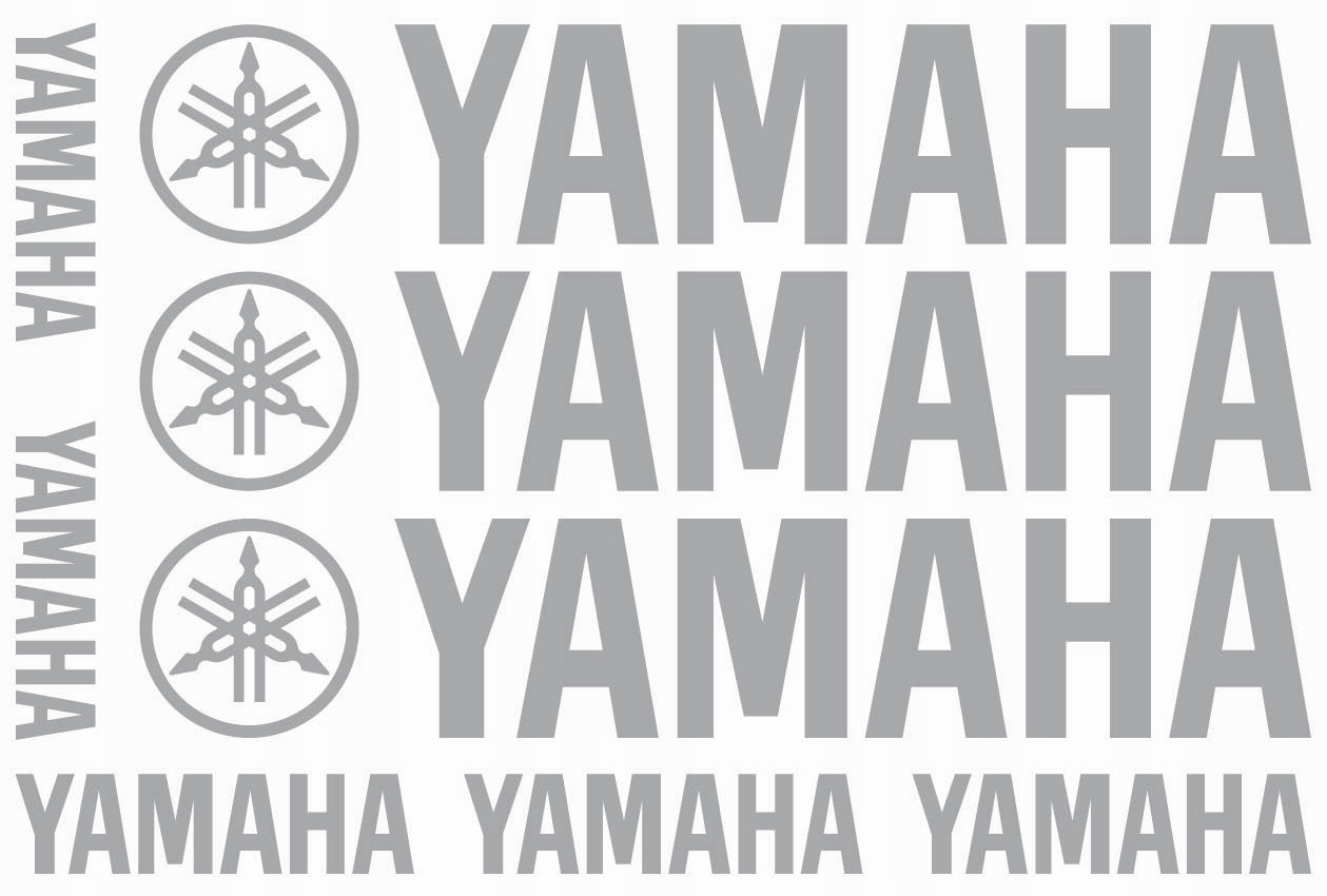 

Naklejki Yamaha Zestaw XL Srebrne #2