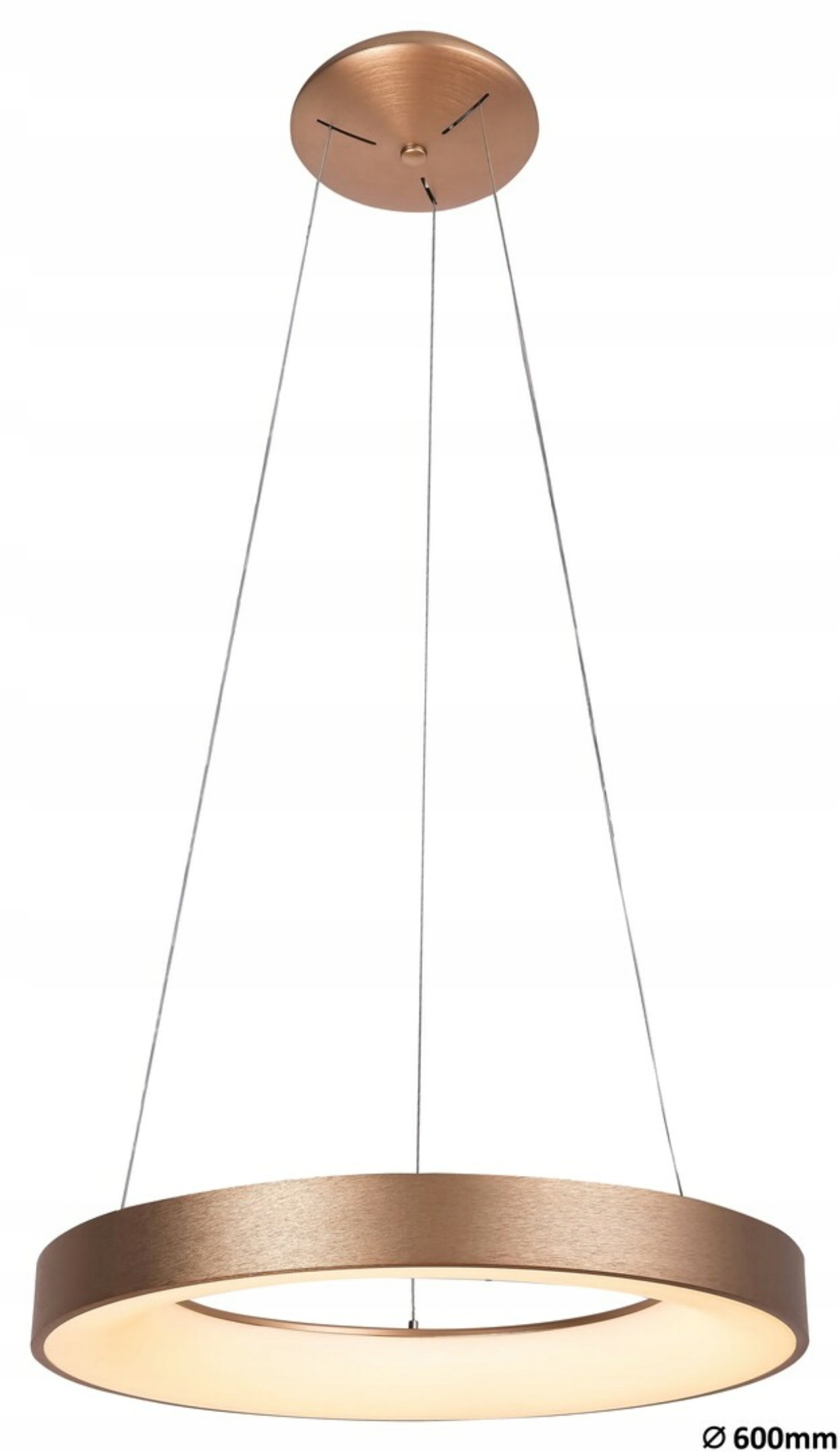 Rabalux Carmella Led 50W zlaté závěsné svítidlo, průměr 60 cm, 4000K, 3350l