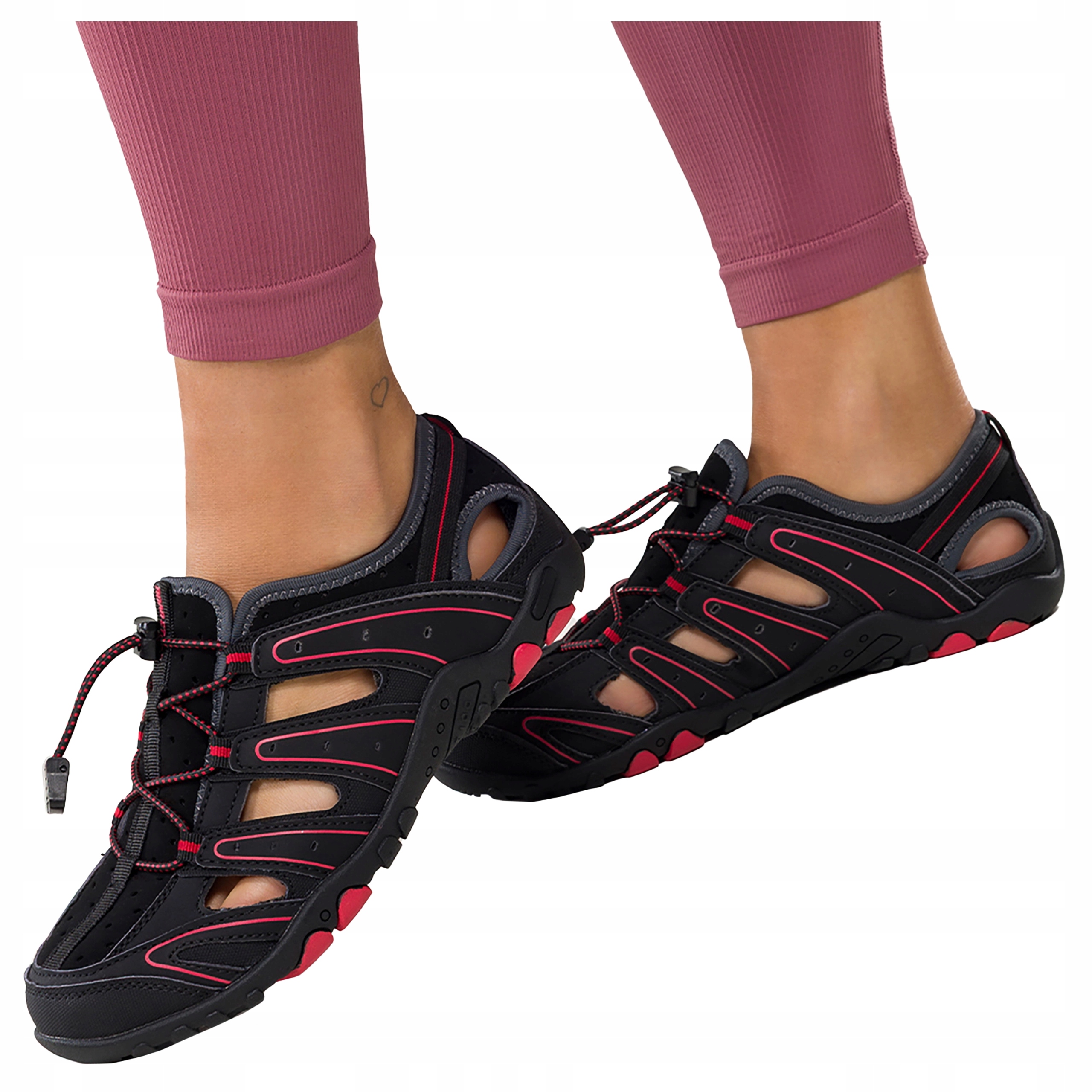 Sportowe Sandały Damskie Trekkingowe Przewiewne Lekkie Miękkie r 41