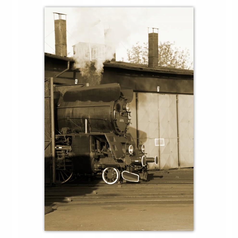 

Plakat 62x93 Parowóz Ol 49-69 Sepia
