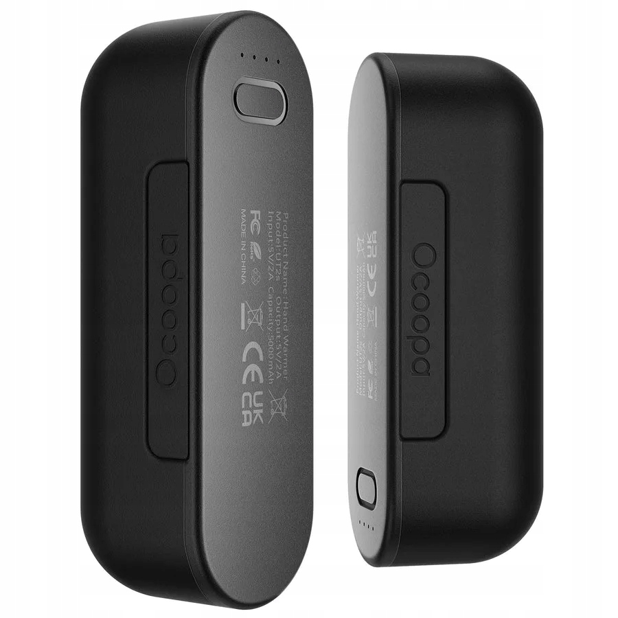 Ohřívač rukou Ocoopa UT2s černý, 2x 5000 mAh, powerbanka, 8 hodin
