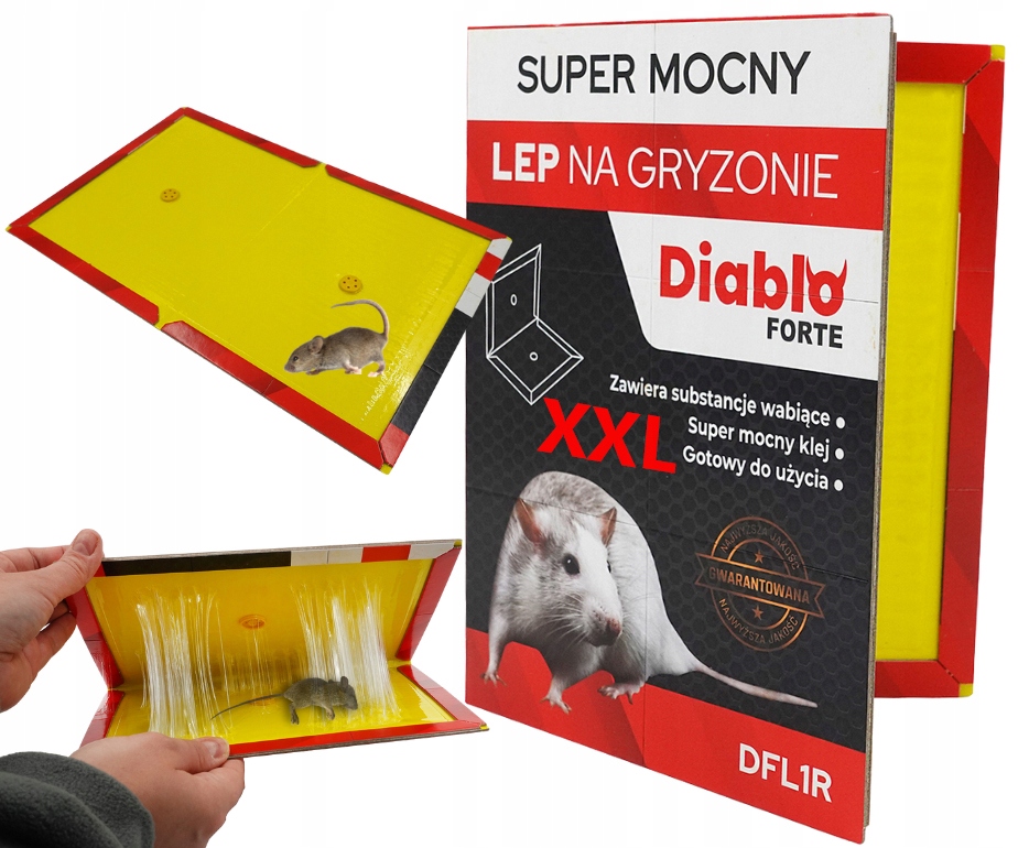 

Lep Łapka Pułapka Lepowa Na Myszy I Gryzonie XXL