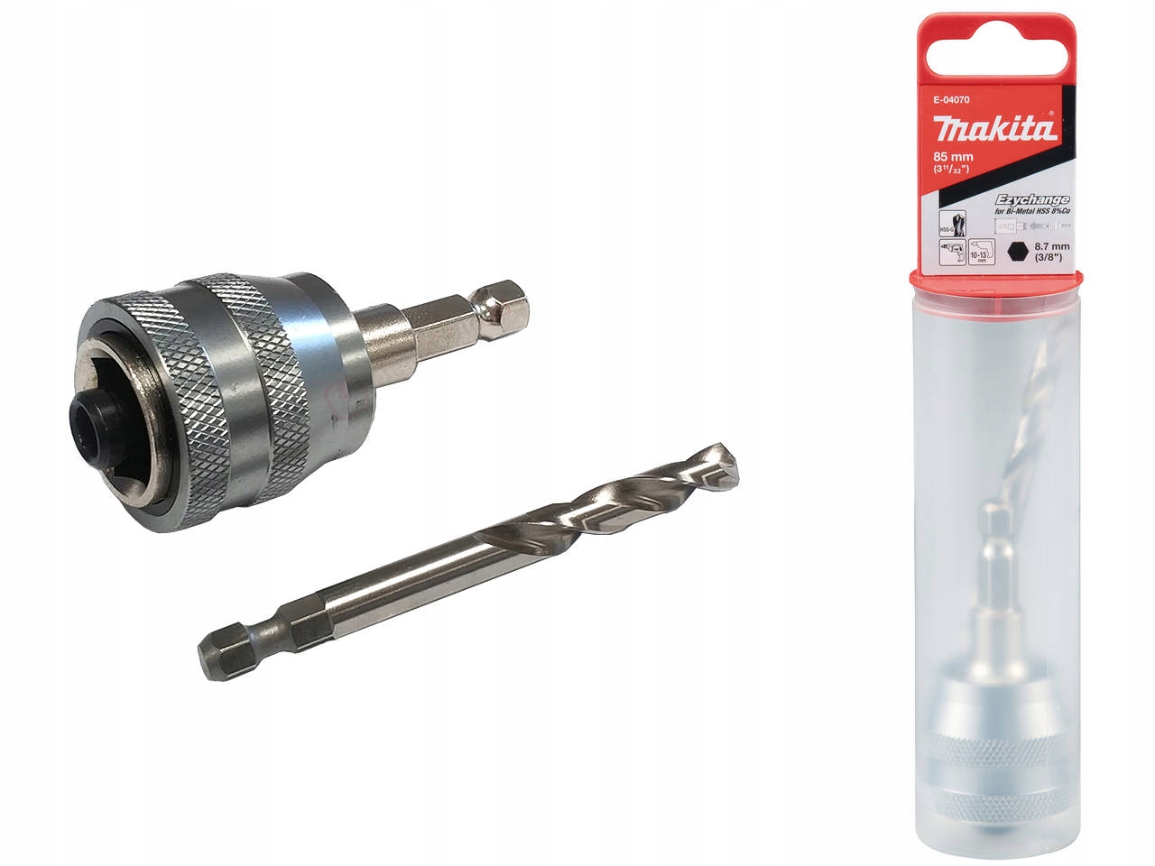 

Makita E-04070 Adapter Do Otwornic + Wiertło Hss-g