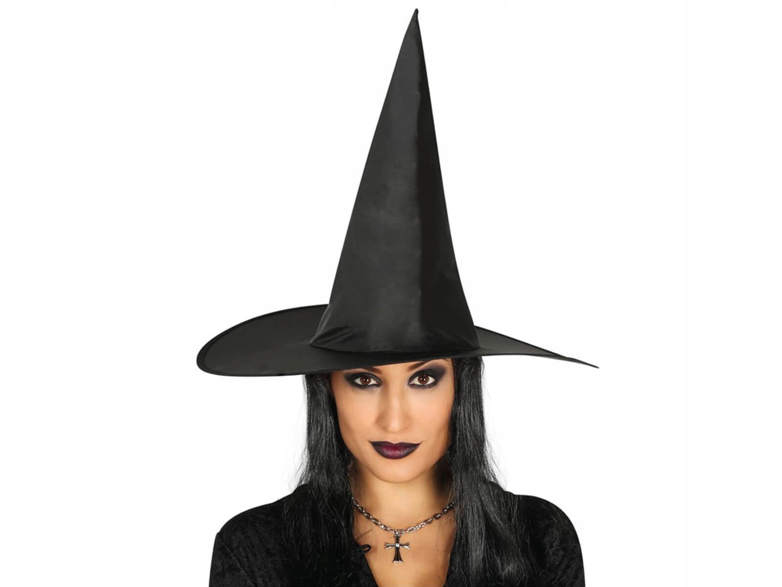 

Kapelusz czarownicy z peruką na Halloween Wiedźma