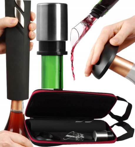 WALENTYNKI prezent Korkociąg Elektryczny ZESTAW W ETUI na Urodziny Wesele