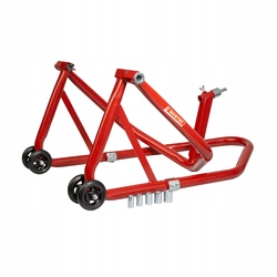 BIKETEC PRO PODNOŚNIK STOJAK MOTOCYKLOWY POD GŁÓWKĘ RAMY + POD TYLNY WAHACZ