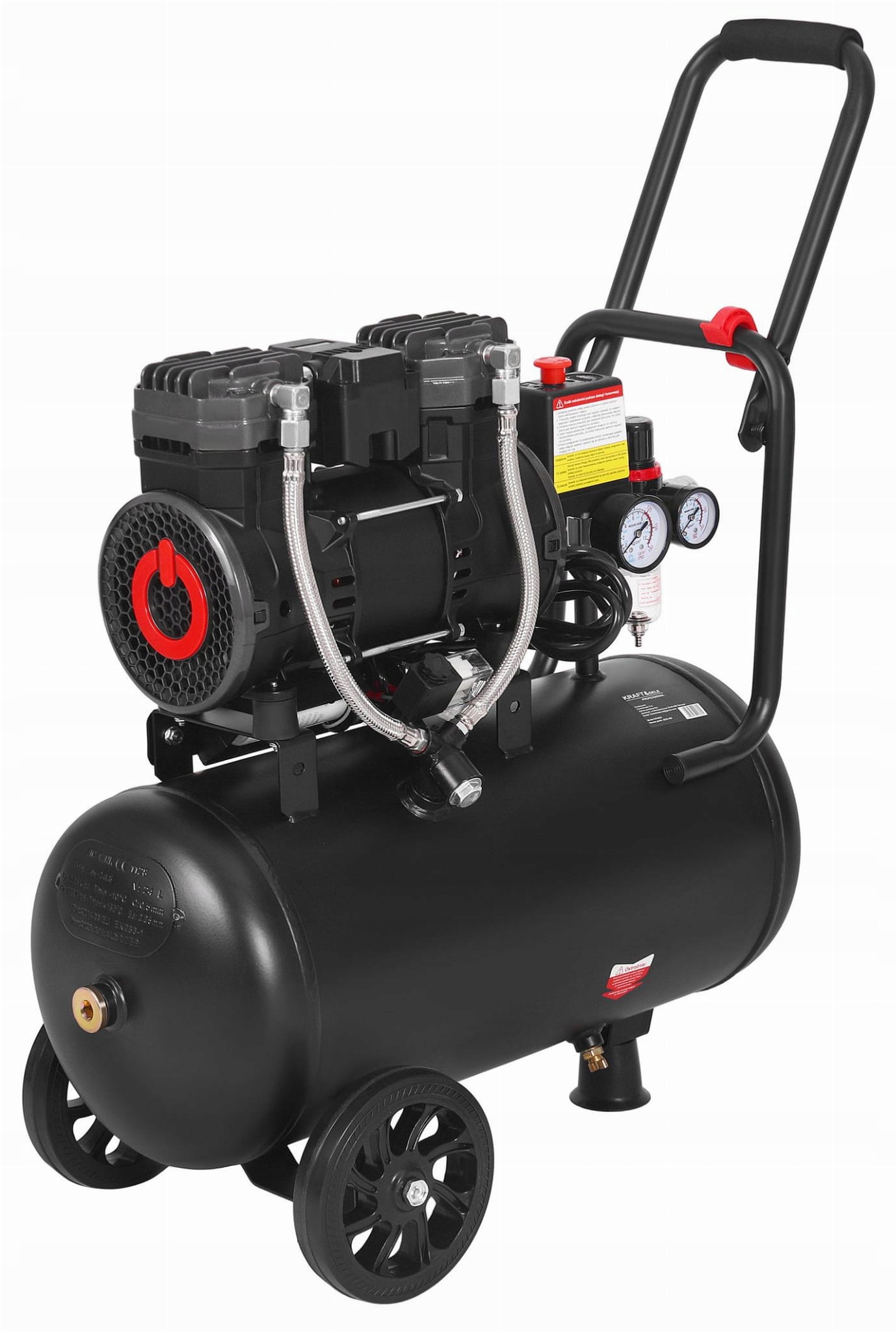 BEZEĻAS KOMPRESORS 24L 1450W 2800 apgr./min JAUDĪGS Maksimālais spiediens 8 bāri