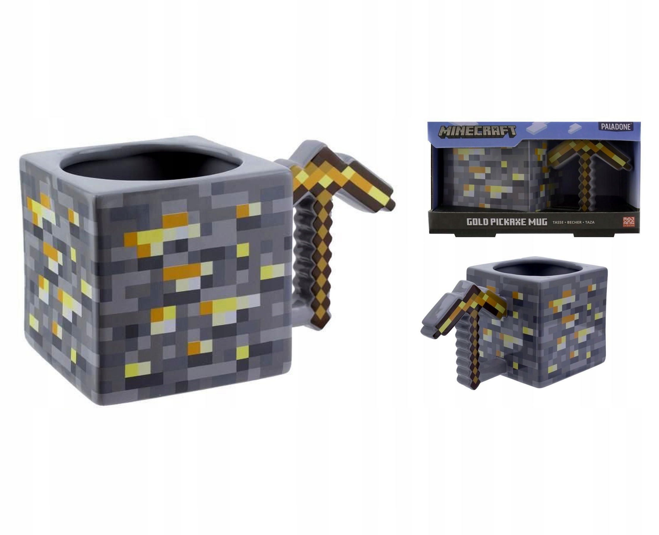 

Złoty Kubek Minecraft Kilof 3D Pixel Oryginał